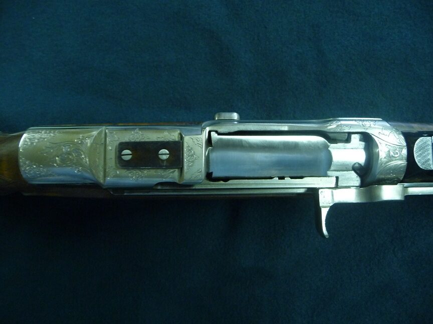 Grande chasse 416 Rigby, détail — Armurerie d'Anjou.